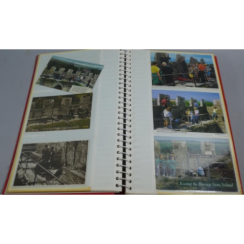 68 - A Postcard Album Containing Mainly 20th Century Postcards Relating to Blarney Castle, County Cork