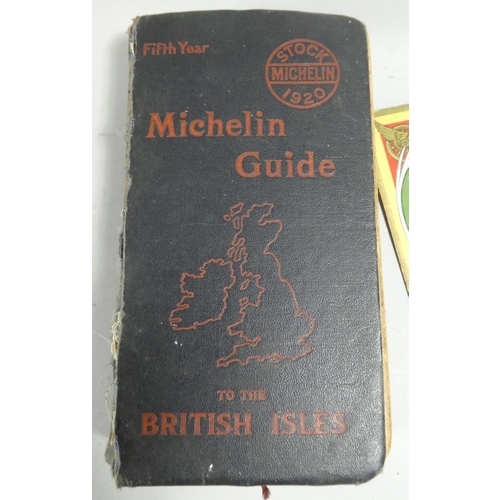 70 - A 5th Year Michielin Guide to the British Isles 1920 Together with a Collection of Wincarnis Motor a... 