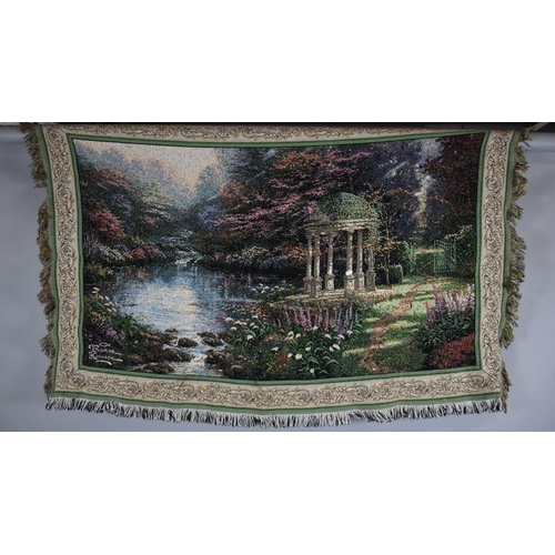 100 - An American Woven Throw by Thomas Kinkade