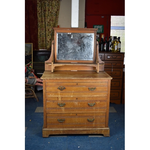 589 - An Edwardian Satinwood Dressing Chest For Restoration, 92cm wide