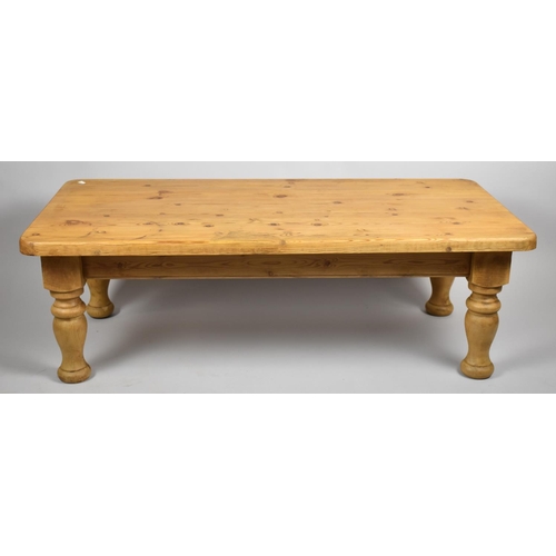 94 - A Modern Pine Rectangular Coffee Table, 120cm wide