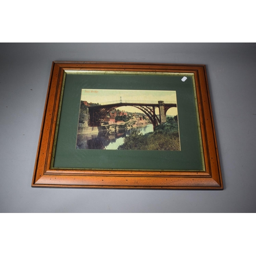 593 - A Framed Print of Ironbridge, 61.5cm x 52cm