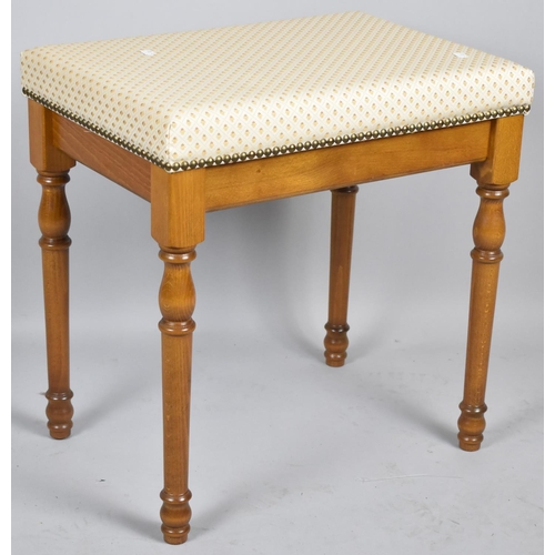 120 - A Modern Rectangular Topped Dressing Stool, 51cm wide