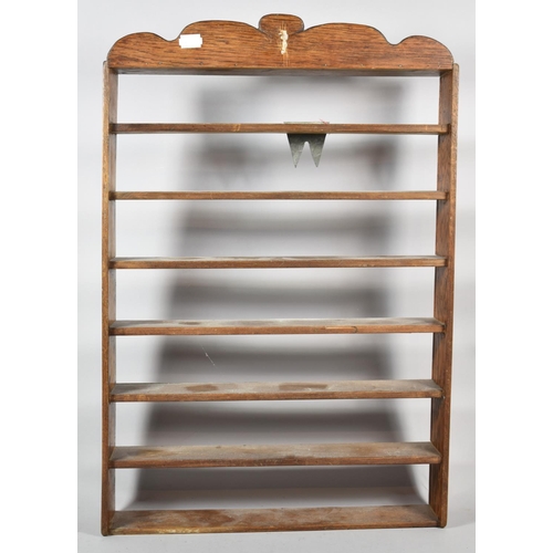 144 - A Wall Hanging Six Shelf Open Display, 39cm wide