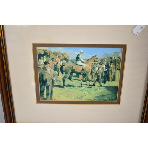 162 - A Collection of Three Framed Munnings Prints, Horse Racing and Polo