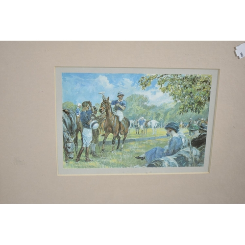 162 - A Collection of Three Framed Munnings Prints, Horse Racing and Polo