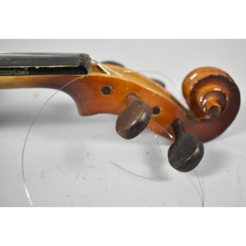 164 - A Cased Violin and Bow