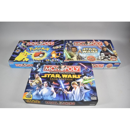 173 - A Pokemon Monopoly Game and Two Star Wars Monopoly Games