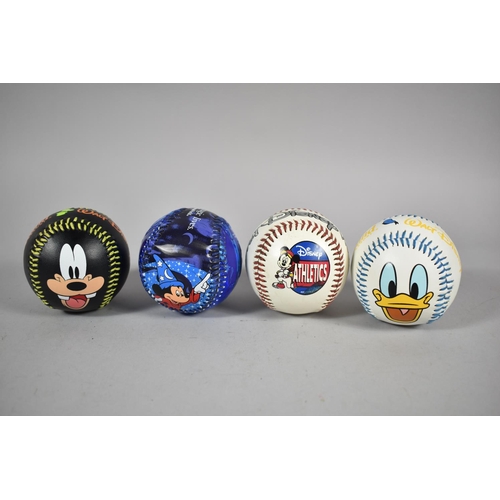 177 - Four Disney World Baseballs