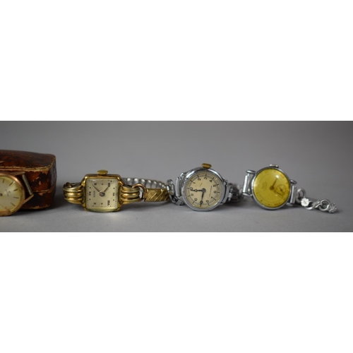 212 - A Collection of Five Various Vintage Ladies Wrist Watches (All in need of attention)