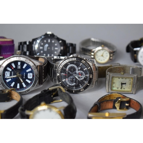 230 - A Collection of Various Gents and Ladies Wrist Watches