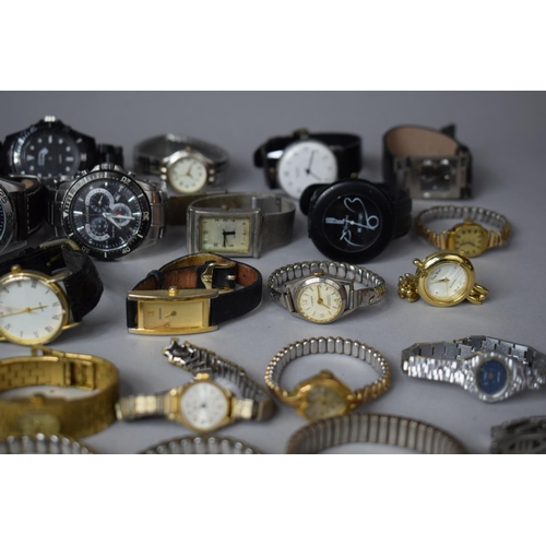 230 - A Collection of Various Gents and Ladies Wrist Watches