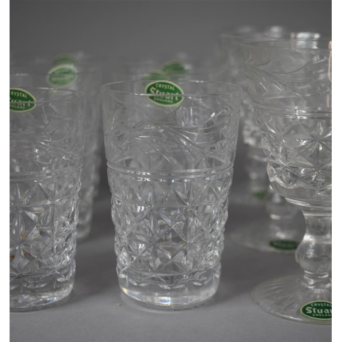 256 - A Collection of Various Stuart Mansfield Pattern Cut Glass to Include Sherry, Liqueurs Etc