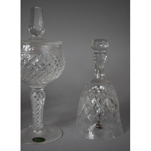 258 - A Collection of Stuart Crystal Mansfield Pattern Glassware to include Twelve Champagne Flutes, Bell,... 