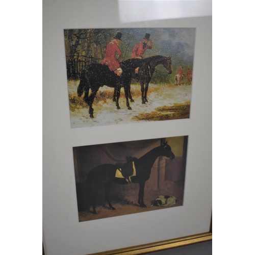 263 - Two Framed Double Prints, Horses, Blacksmith and Terriers