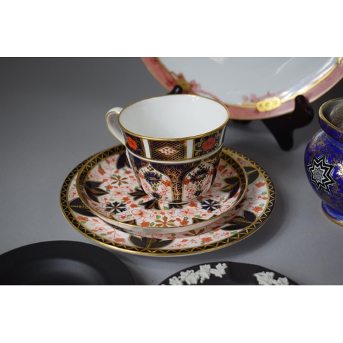 272 - A Collection of Various English Ceramics to include Royal Crown Derby Imari Trio, Coalport Batwing T... 