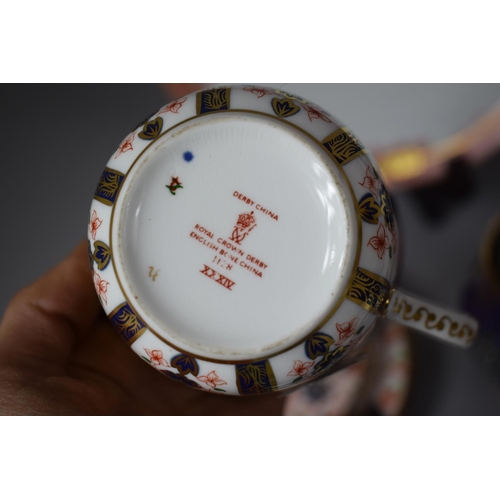 272 - A Collection of Various English Ceramics to include Royal Crown Derby Imari Trio, Coalport Batwing T... 