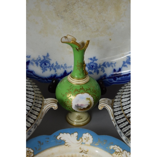 284 - A Collection of Various 19th Century and Later Ceramics to include Two Lidded Tureens, Hand Painted ... 