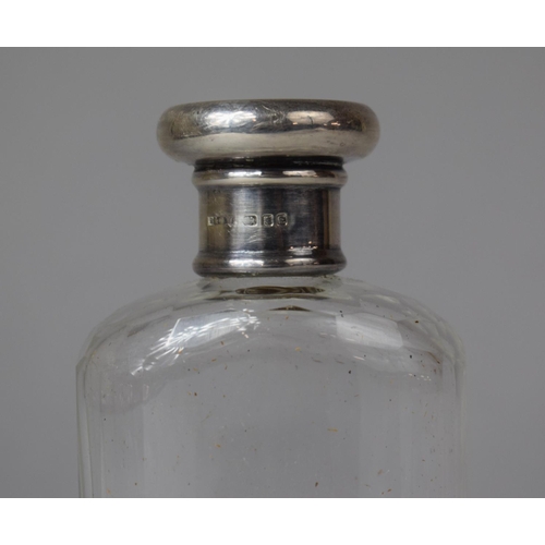 380 - A Small Spirit or Scent Flask, London 1940, 10cm high