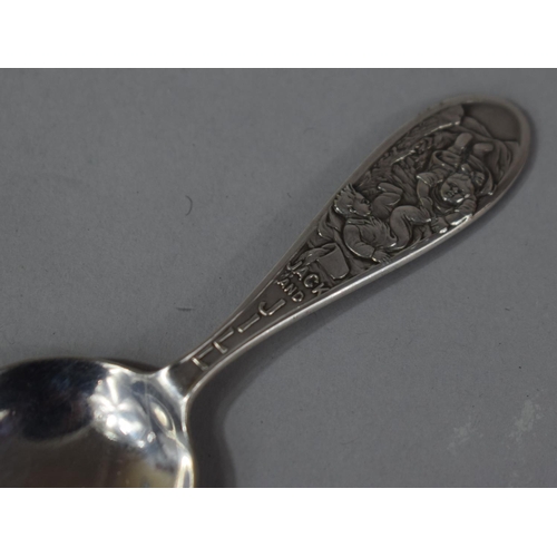 383 - A Silver Christening Spoon the Handle Decorated with Jack and Jill, Hallmark for Birmingham 1933, 10... 