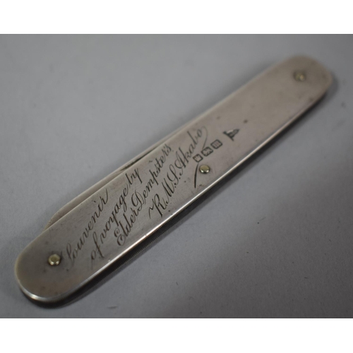 394 - A Silver Penknife, 