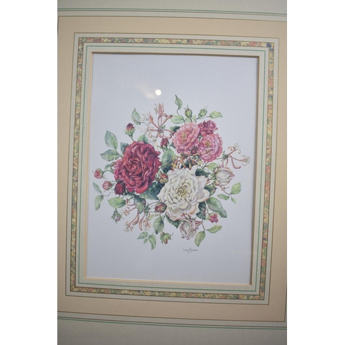 441 - A Set of Six Gilt Framed Botanic Prints, the Frames with Ribbon and Bow Mounts, 52cm high