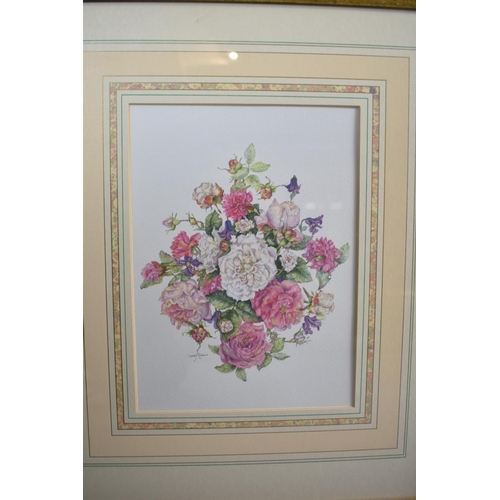 441 - A Set of Six Gilt Framed Botanic Prints, the Frames with Ribbon and Bow Mounts, 52cm high