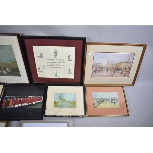 443 - A Collection of Various Sporting and Hunting Prints and Photographs etc