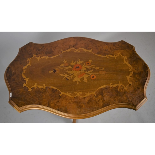 512 - An Italian Inlaid Walnut Coffee Table, 77cm wide