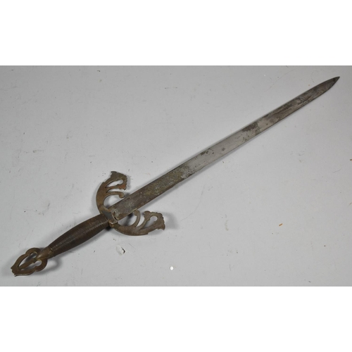 66 - A Spanish Toledo Short Sword, Total Length 53cm