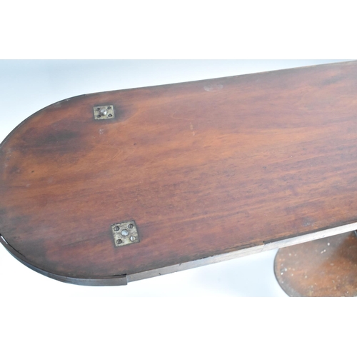 83 - A 19th Century Mahogany Milliners Table with Hinged Ironing Board Top and Panelled Door to Fitted In... 