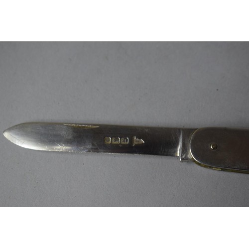 394 - A Silver Penknife, 