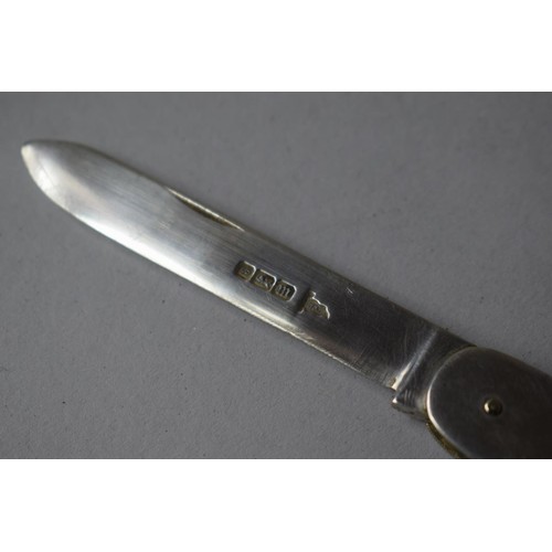 394 - A Silver Penknife, 