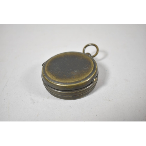 109 - A Frodsham & Keen Liverpool Pocket Compass, 6cm Diameter Together with a Smaller Example