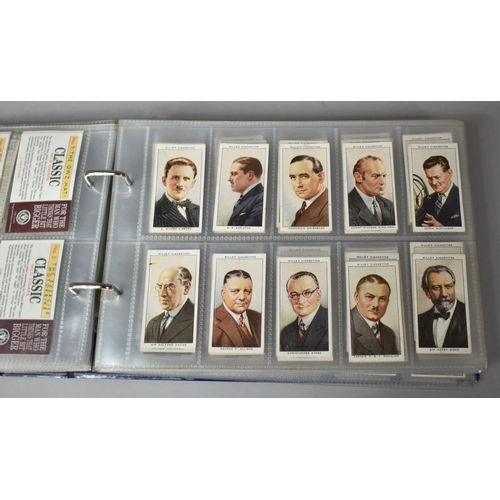 172 - A Ring Binder Containing Various Sets of Cigarette Cards