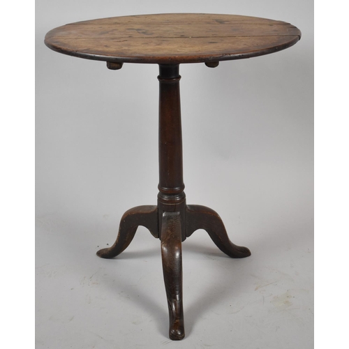 63 - A 19th Century Snaptop Tripod Table, 56cm Diameter