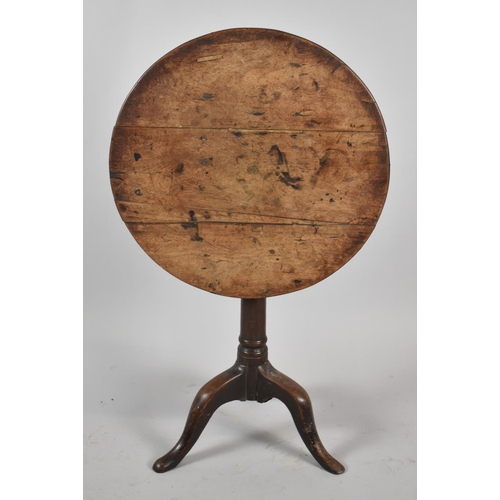 63 - A 19th Century Snaptop Tripod Table, 56cm Diameter