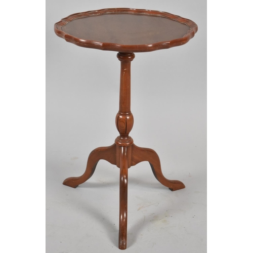 65 - A Small Modern Dish Topped Tripod Wine Table, 52cm high