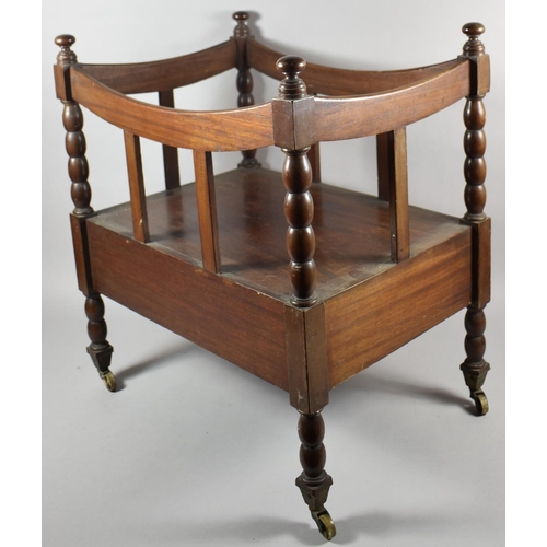 537 - An 19th Century Mahogany Canterbury, 50cm wide