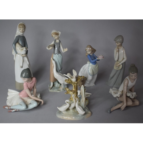 283 - A Collection of Eight Various Spanish Ornaments to include Lladro, Nao Etc (Some AF)