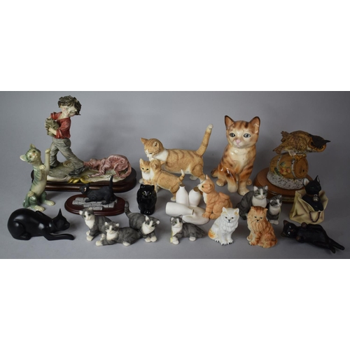 286 - A Collection of Various Animal and Figural Ornaments to include Cats, Owl, Dog etc