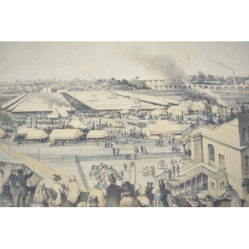 298 - A Framed 19th Century Print Depicting Exhibition, 40cm wide