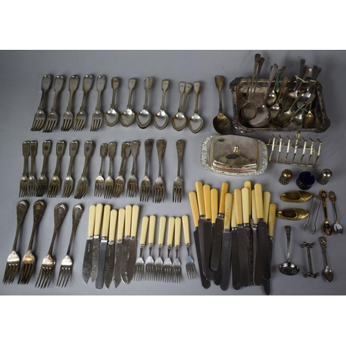 302 - A Collection of Various Cutlery to include Quantity of Mappin and Web Monogrammed M, Various Bone Ha... 