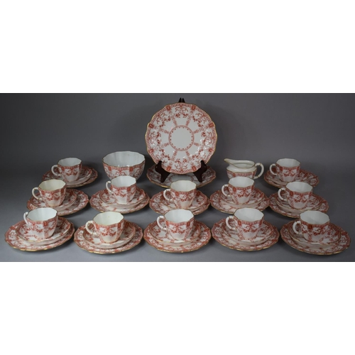 311 - A Royal Crown Derby Teaset to comprise Twelve Saucers, Twelve Side Plates, Two Cake Plates, Twelve C... 