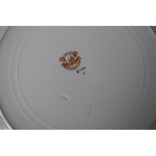 314 - A Set of 23 James Green and Nephew Dinner Plates with Armorial Crest, God, Grant, Grace