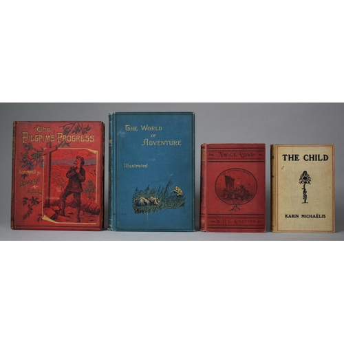 331 - A Collection of Adventure Stories to Include Red Cloth, Tooled and Gilt Decorated Bound Edition of T... 