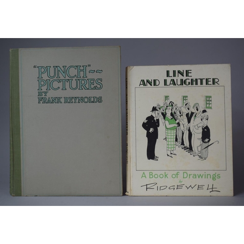 340 - Two Bound Cartoonist Volumes to Include 1934 Edition of Line and Laughter and 1922 Edition of 