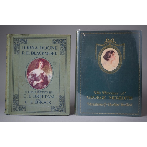 347 - A Bound Edition of The Heroines of George Meredith with Twenty Miniature in Colours by Herbert Bedfo... 