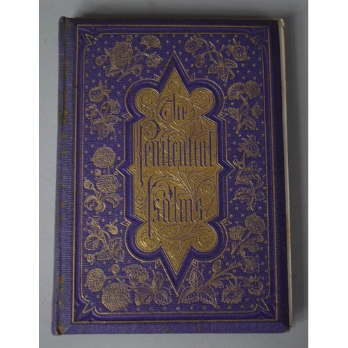 351 - A 19th Century Purple Cloth and Gilt Decorated Bound Volume of The Penitential Psalms Published by D... 