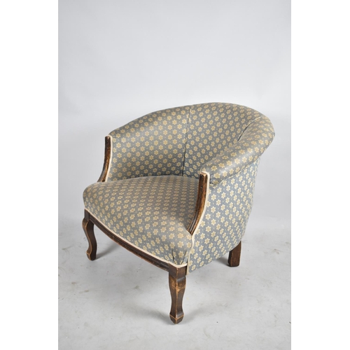 603 - A Mid 20th Century Upholstered Ladies Tub Nursing Chair